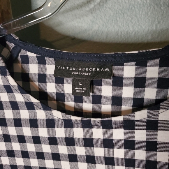 Victoria Beckham for Target check peplum top - Picture 6 of 14